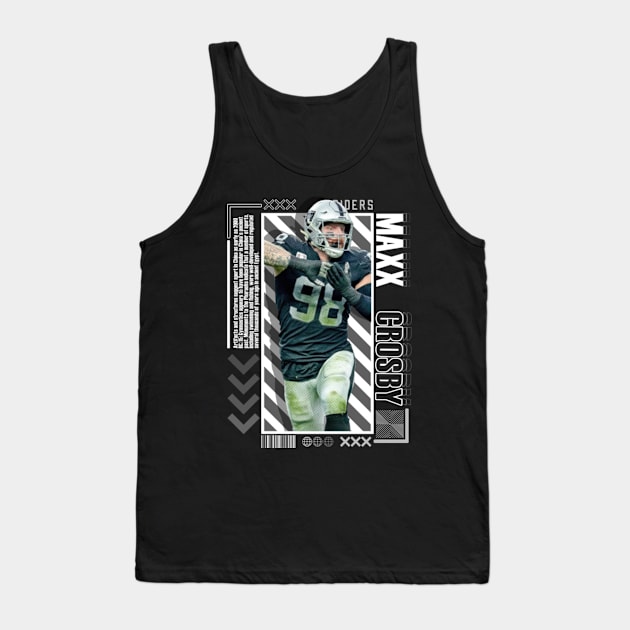 Maxx Crosby Paper Poster Version 10 Tank Top by art.Hamdan